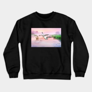 Mr. and Mrs. Snow Goose Crewneck Sweatshirt